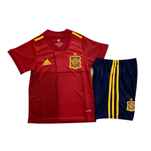 Kids Spain Euro 2020 Home Red Soccer KitShirtShorts - Official