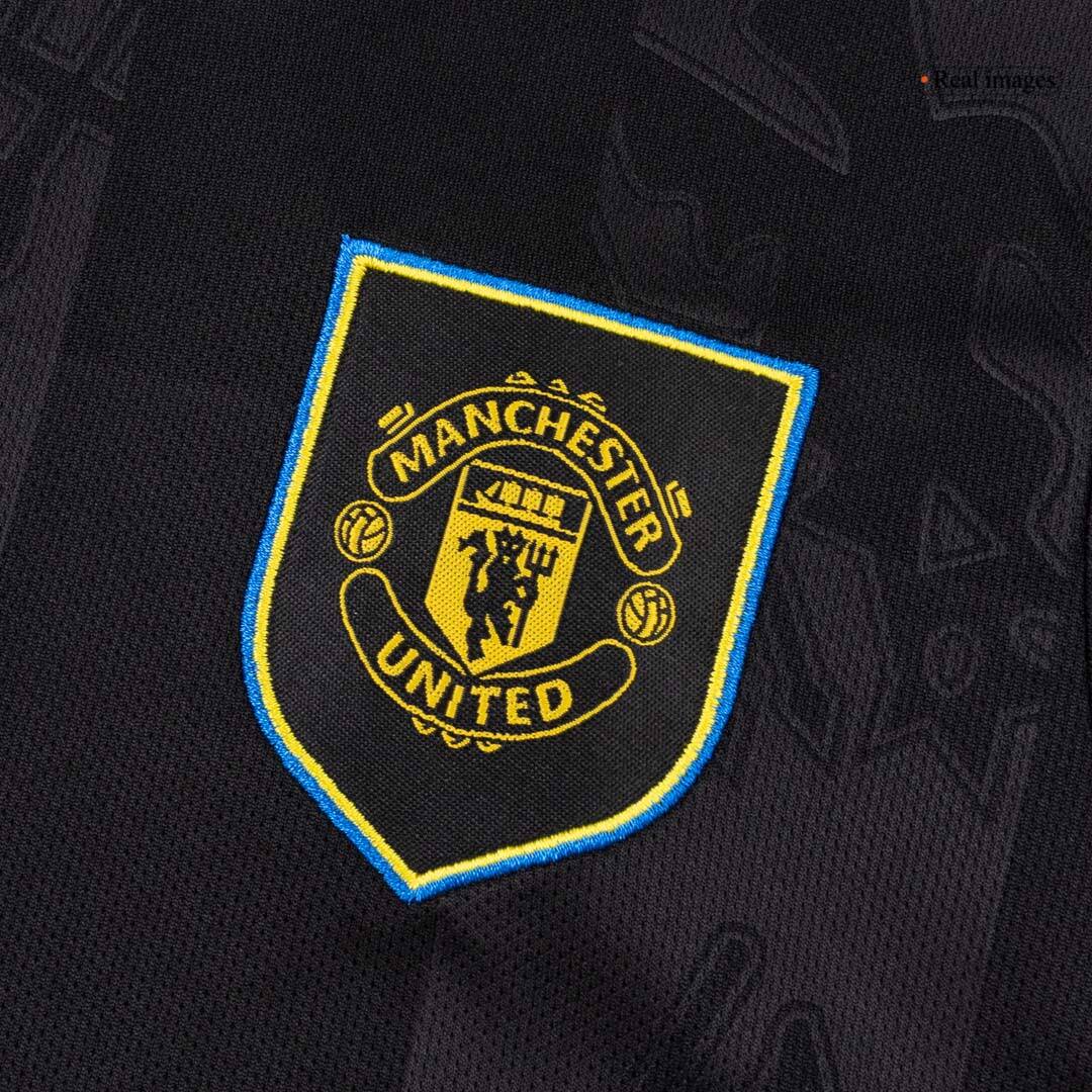 Manchester United Third Away Kids Soccer Jerseys Kit 2025/26