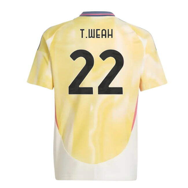 Fan Quality Juventus Away Fan Shirt (Kids) (Weah 22)