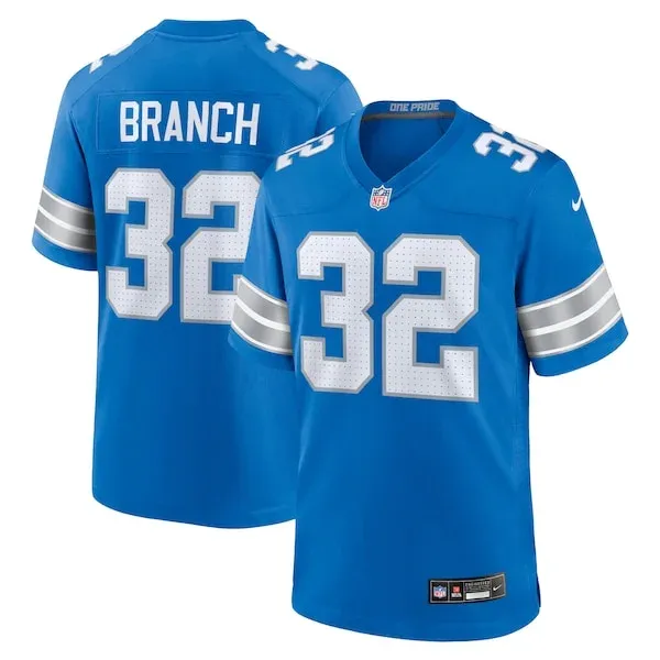 None Brian Branch Game Jersey - Blue | NFL Player Jersey | NFL Footbal