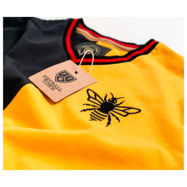 The Black Wasp Home Retro Football Shirt