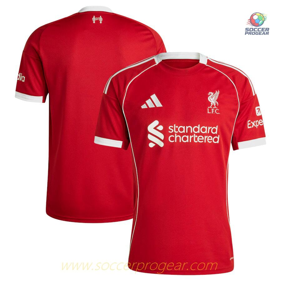 Liverpool Home Football Team Jersey 2025/26 Collection