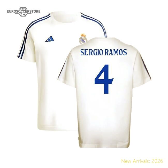 Elite 2024-2025 Real Madrid Dna Tee (white) (sergio Ramos 4)