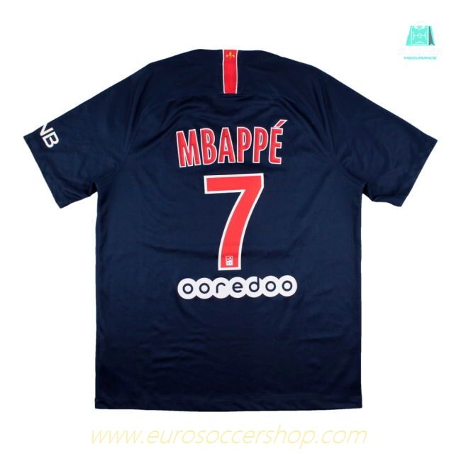 PSG 2018-18 Home Shirt (Mbappe #7) (S) (Very Good)