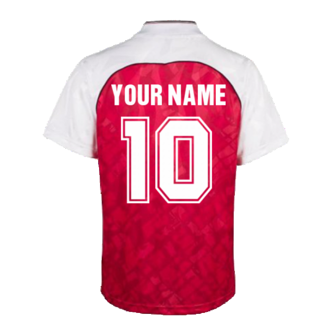 1990-1992 Arsenal Home Performance Legendary Flexible Your Name A#282