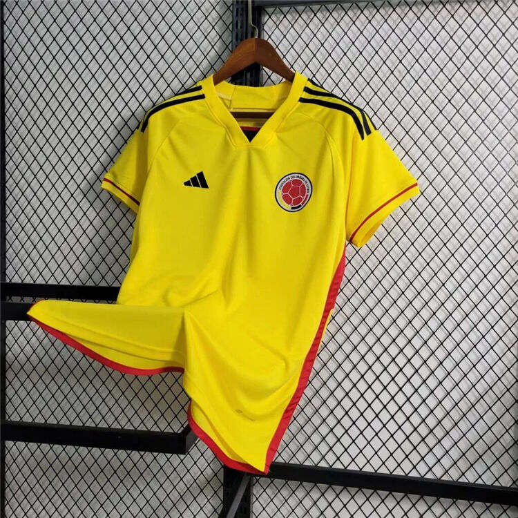 2324 COLOMBIA HOME YELLOW SOCCER JERSEY FOOTBALL SHIRT - Official