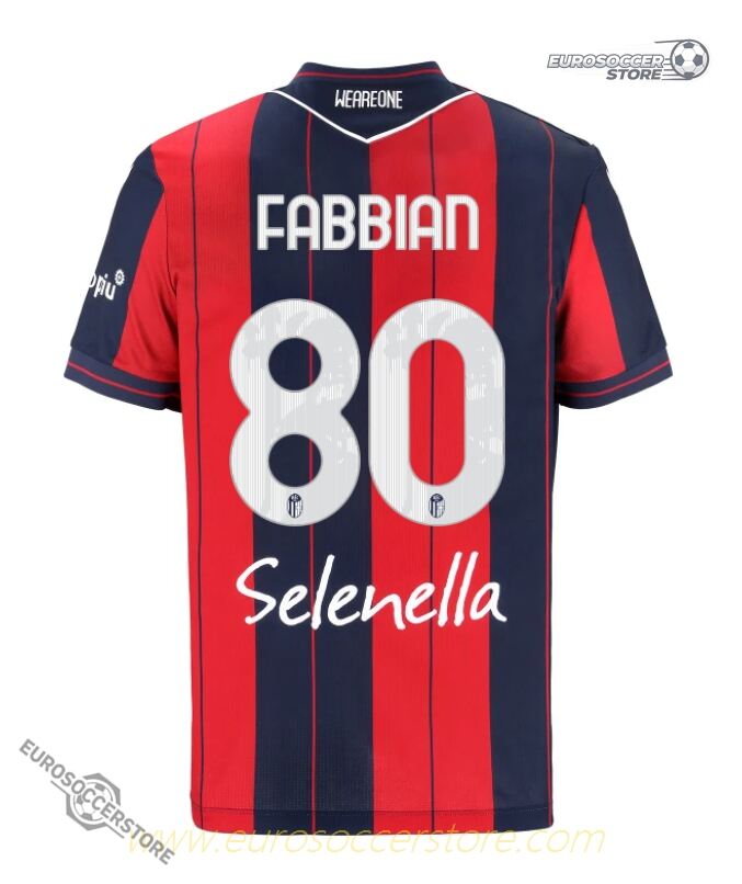 Bologna's Home FABBIAN 80 Jersey for the 25-26 Season