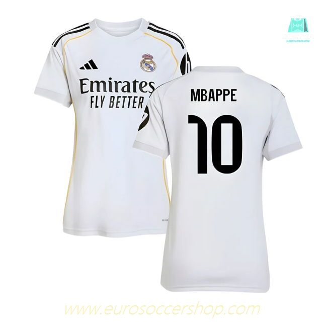 2025-2026 Real Madrid Home Shirt (Womens) (Mbappe 10)
