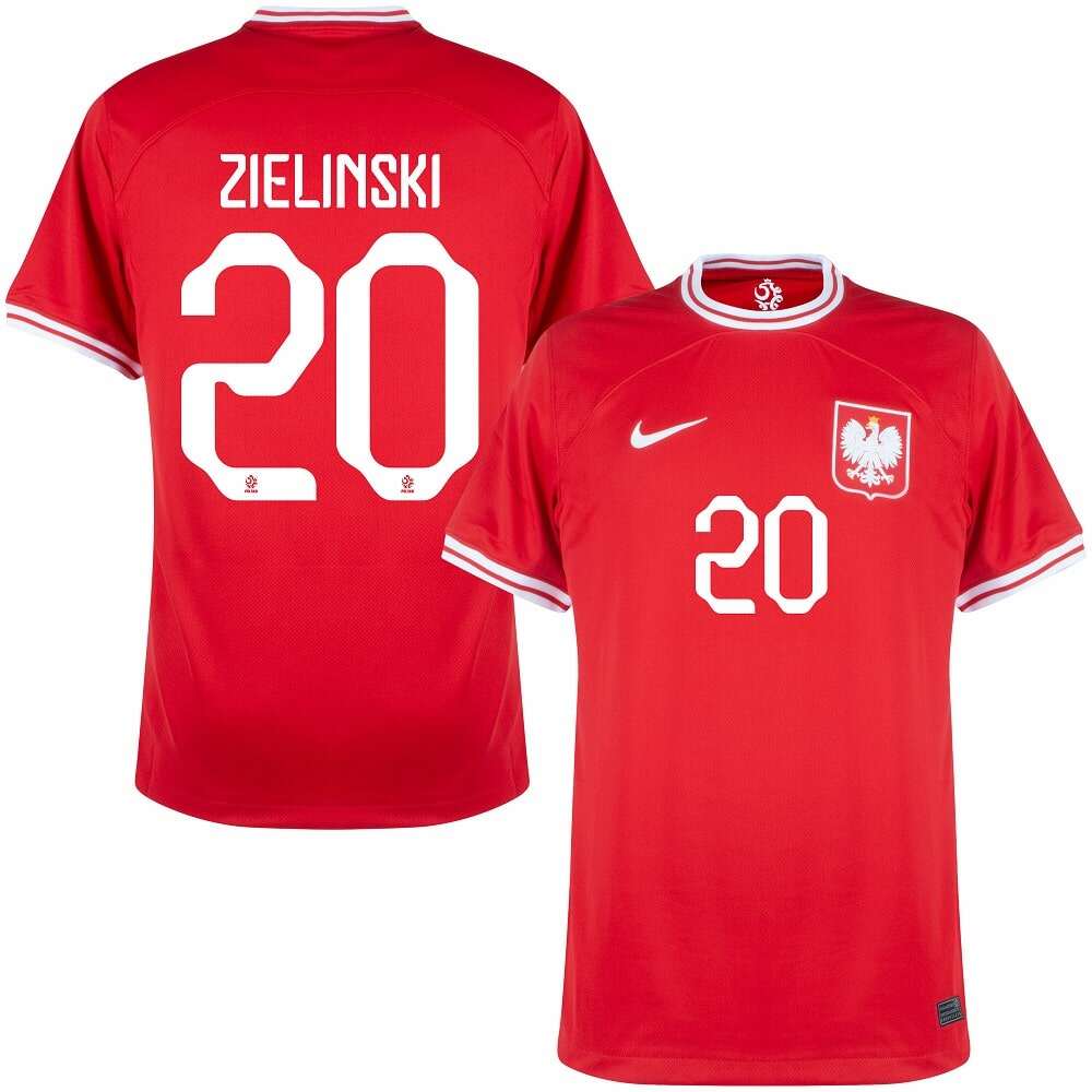 ZIELINSKI 2022 WORLD CUP POLAND AWAY JERSEY