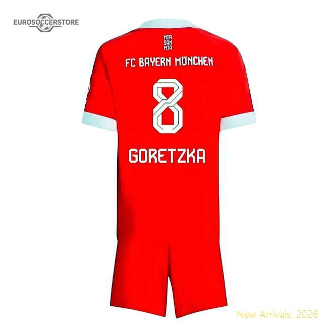 Outstanding 2025-2026 Bayern Munich Home Mini Kit (goretzka 8)