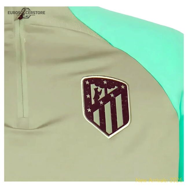 Professional-Grade 2023-2024 Atletico Madrid Drill Top (Oil Green)