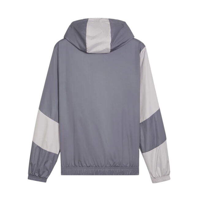 2023-2024 AC Milan Prematch Woven Jacket (Gray Tile)