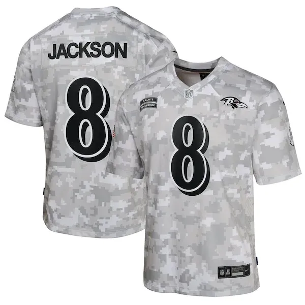 Performance Baltimore Ravens Game Jersey - Premium Camo NFL Fan Jer...