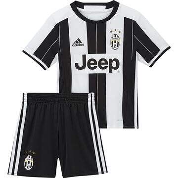 Official Kids Juventus 2016-17 Home Soccer KitShirtShorts