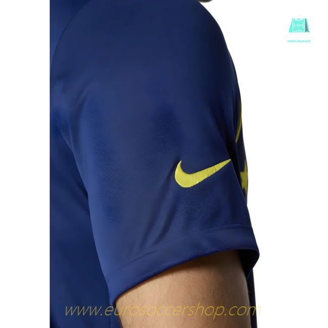 2025-2026 Atletico Madrid Pre-Match Shirt (Blue-Yellow)