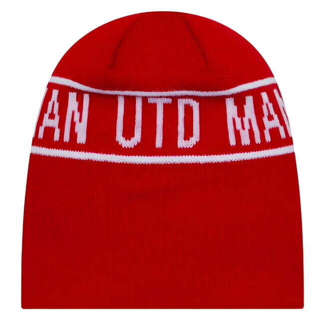 Man Utd Cuff Knit Hat Skull Beanie (Red) - fan gear