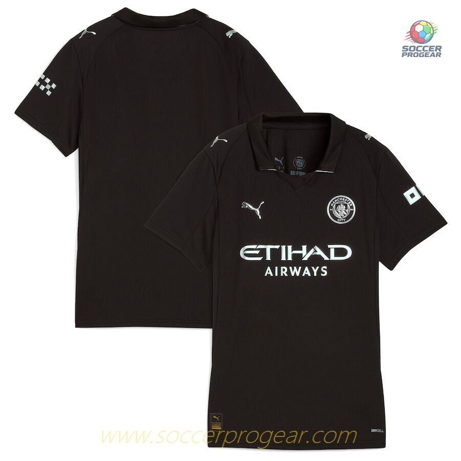 Manchester City Away Team Football Jersey 2025-26 Edition Women's