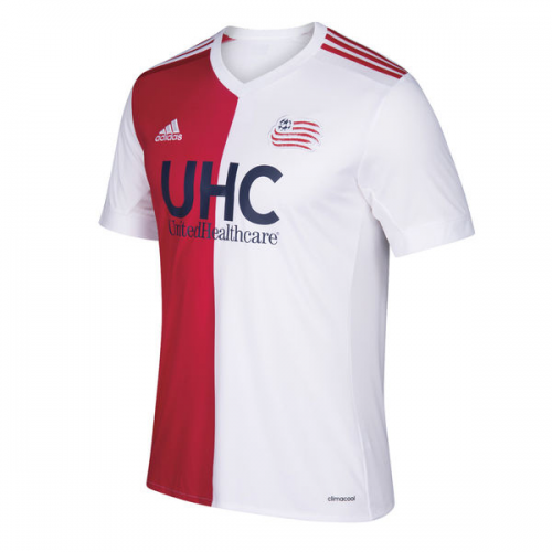 New England Revolution Home 201718 Soccer Jersey Shirt - Official