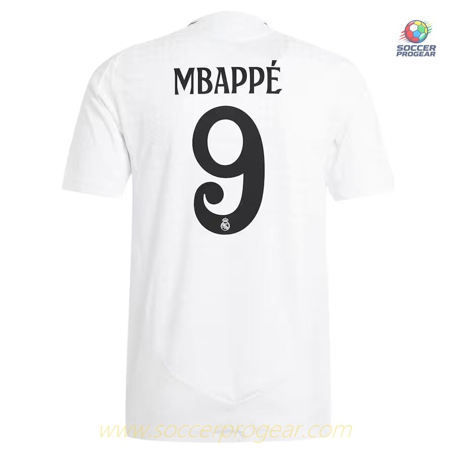 Real Madrid Home Match Football Jersey 2024-2025 Season Mbappe