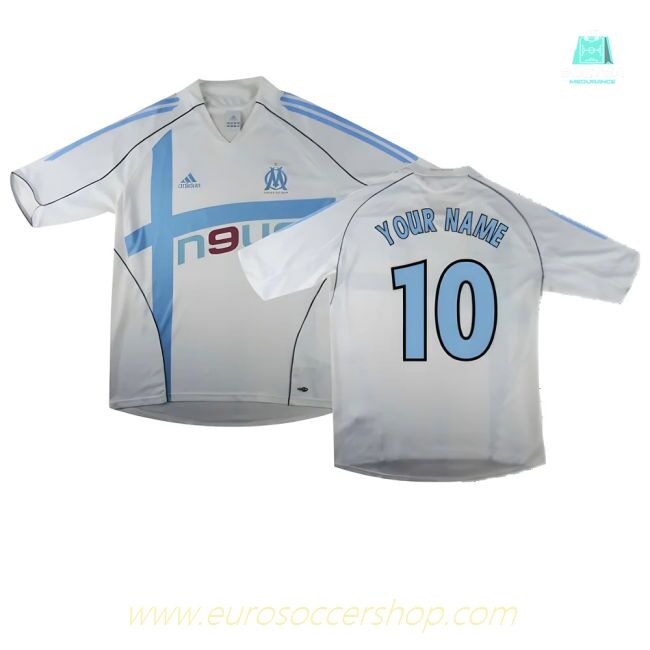 Marseille 2004-05 Home Shirt ((Excellent) L) (Your Name)