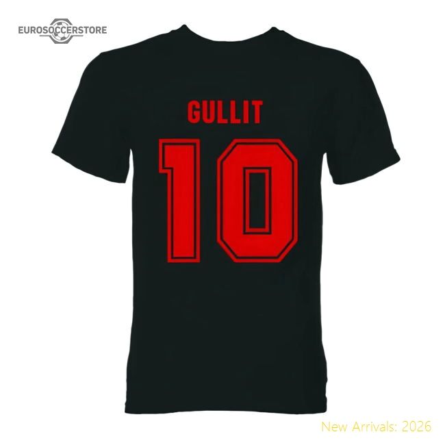 Luxury Ruud Gullit Ac Milan Hero Fan T-shirt (black) - Official Design
