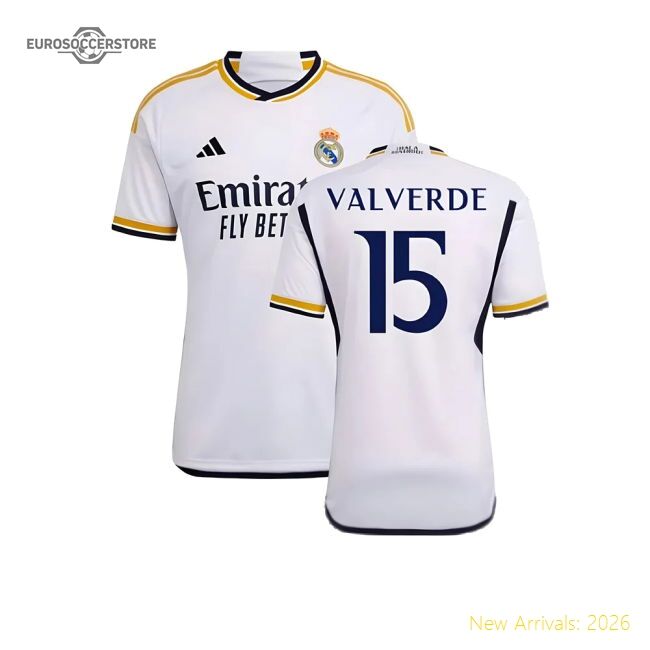 Elite 2023-2024 Real Madrid Main Jersey (valverde 15) - Concept Creation