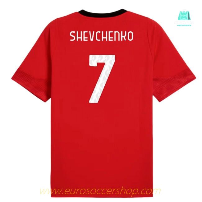 2025-2026 AC Milan Training Jersey (Red) (Shevchenko 7)