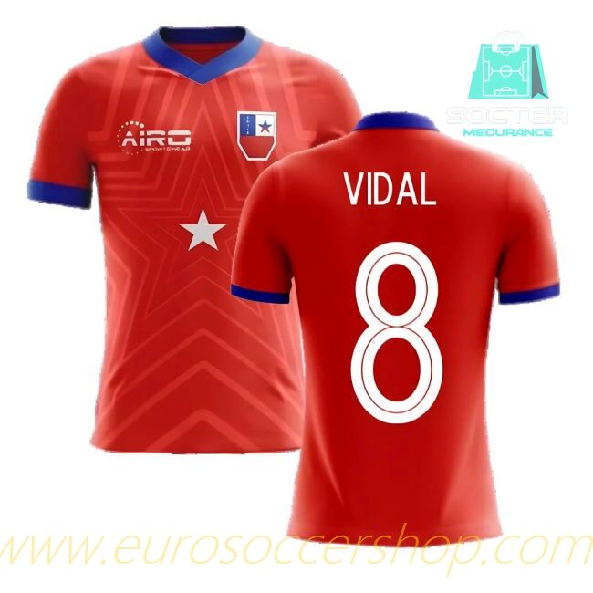 2025-26 Edition Chile Home Jersey Design Concept (VIDAL 8)