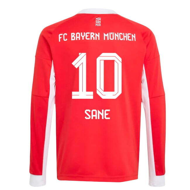 2025-2026 Bayern Munich Long Sleeve Home Shirt for (Kids