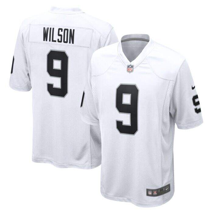 Men's Las Vegas Raiders Tyree Wilson Nike White Game Jerse...