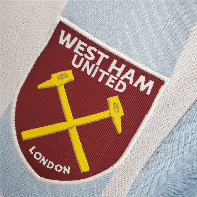 West Ham United 21-22 Away White Soccer Jersey Football Shirt -
