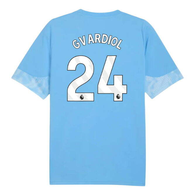 2025-2026 Man City Training Jersey (Light Blue) (Gvardiol 24)