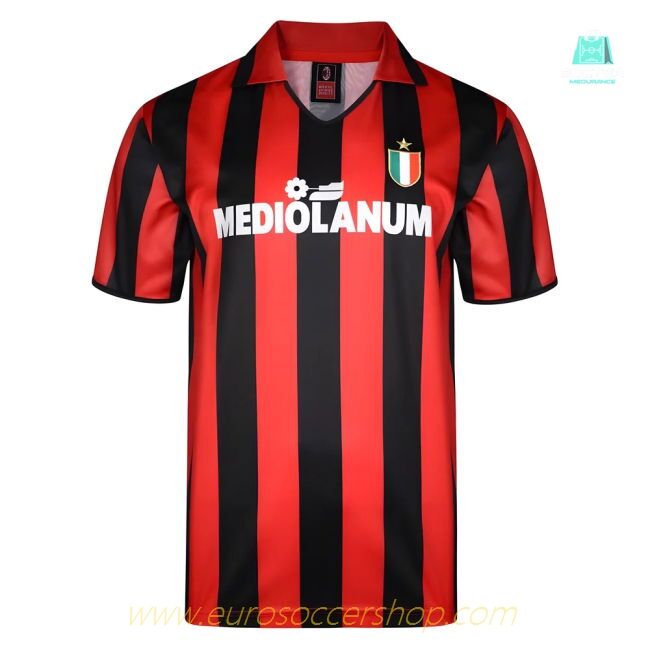 Score Draw Ac Milan 1988 Retro Football Shirt