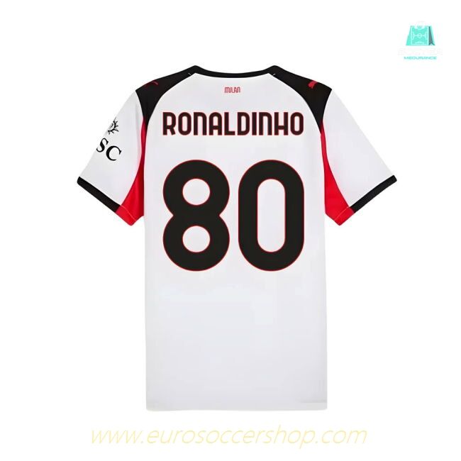 2025-2026 AC Milan Away Shirt (Ronaldinho 80)