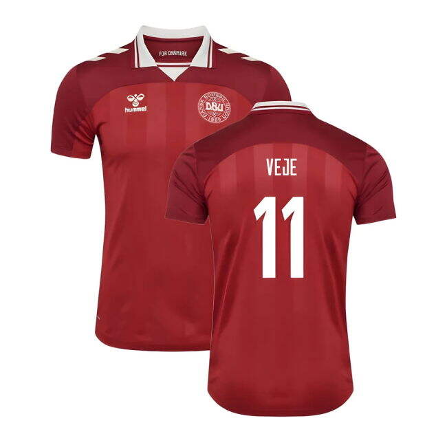 Womens Veje 11 Denmark Soccer Team Contemporary Home Team Kit
