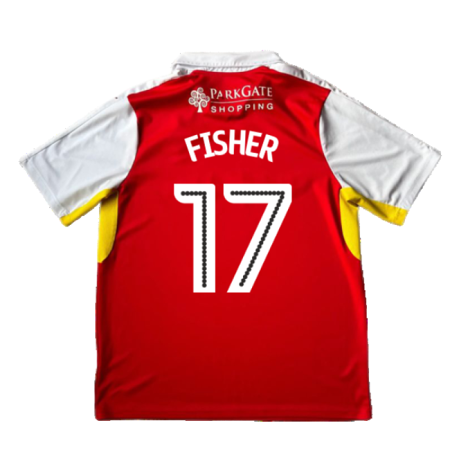 Rotherham 2016-17 Home Shirt ((Good) XL) (Fisher 17)_439