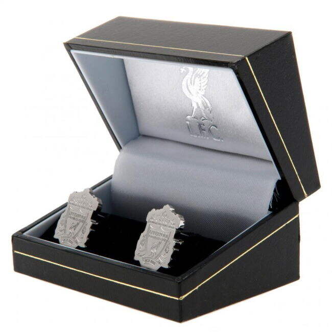 Liverpool FC Stainless Steel Formed Crest Cufflinks - premium