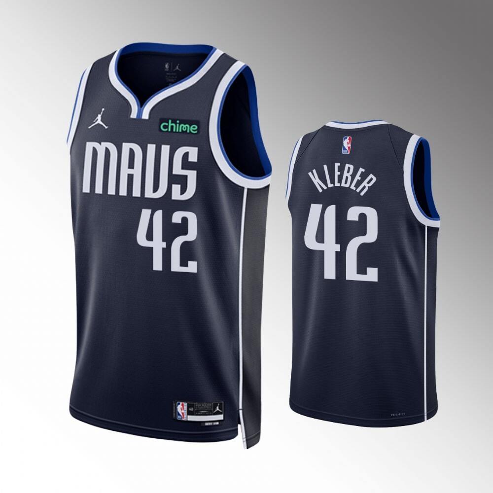 Limited Edition 42 Dallas Mavericks Jersey Navy - - Basketball Fan Gear