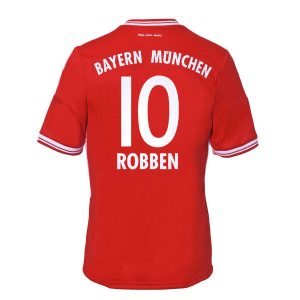 13-14 Bayern Munich 10 Robben Home Shirt - Official Replica 827