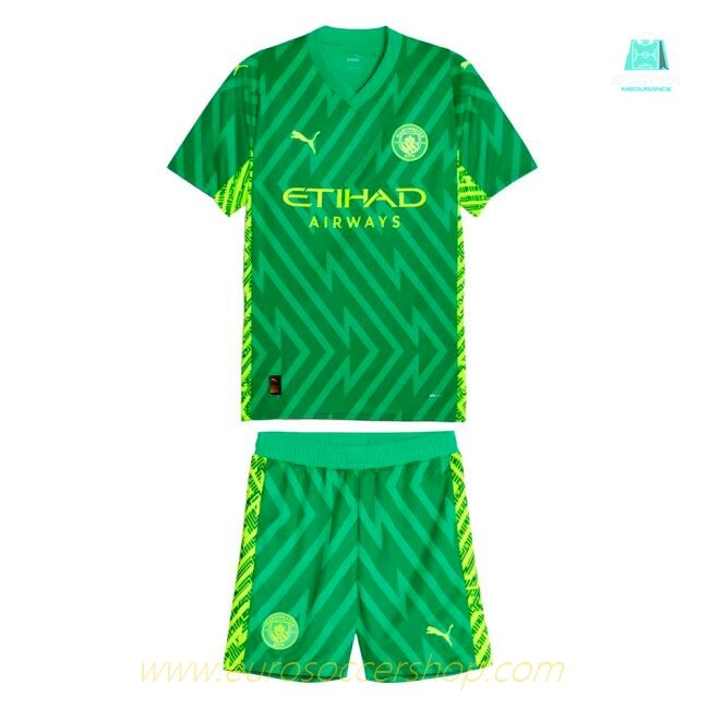 2023-2024 Man City Goalkeeper Mini Kit (Green)