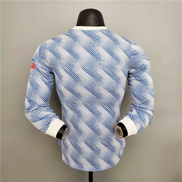 Manchester United 21-22 Away Light Blue Soccer Jersey Football Shirt