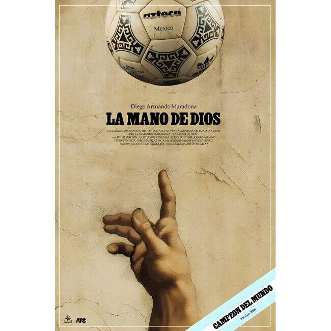 Pennarello: Le mano de dios 1986 - White
