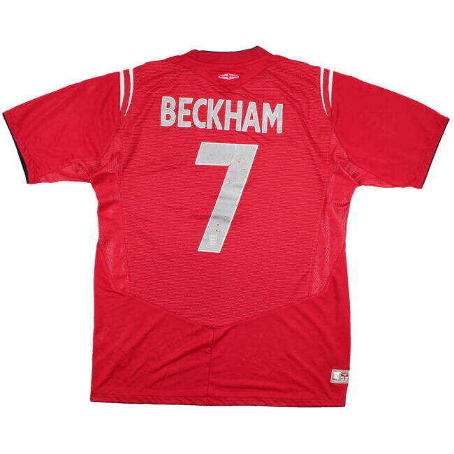 And Value For Money England 2004-06 Away Shirt (M) Beckham #7 (Very Good) Money Saving