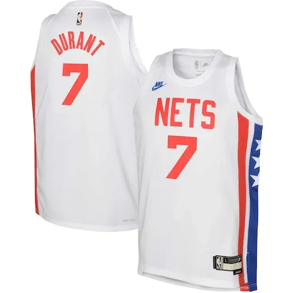 Kevin Durant BKN Swingman Jersey - classic superior - White training