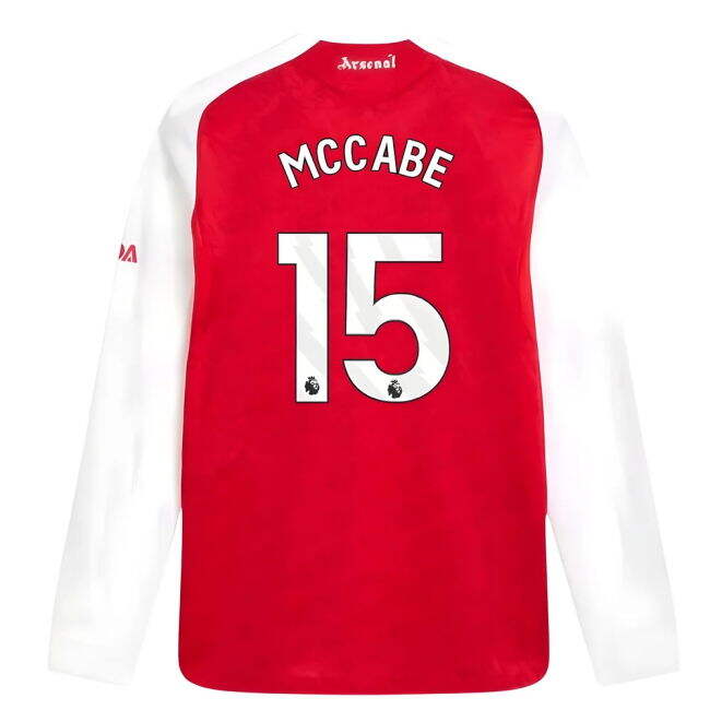 2025-2026 Arsenal Authentic Long Sleeve Home Kit (McCabe 15)