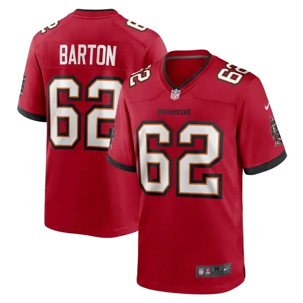 None Graham Barton Game Jersey - Red | NFL Player Jersey | NFL Footbal