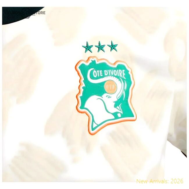 Official Ivory Coast 20242025 Away Jersey () Classic Climalite