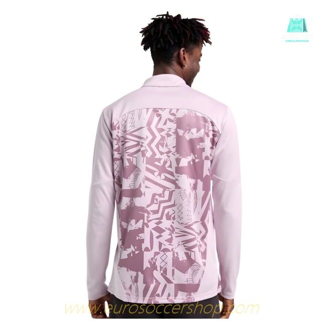 2024-2025 AC Milan Prematch 1/4 Zip Top (Grape)