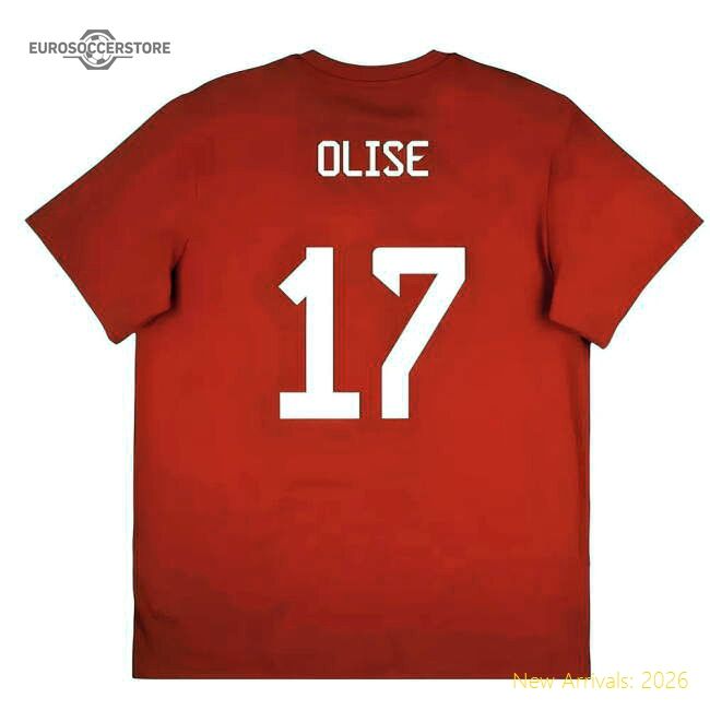 Elite 2025-2026 Bayern Munich Seasonal Graphic Tee (red) (olise 17)