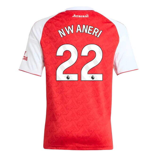 2025-2026 Arsenal Home Shirt (Kids) (Nwaneri 22) - game day
